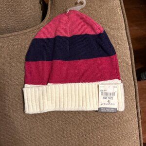 St JOHN'S BAY KNIT BEANIE, ONE SIZE Fits Most New With Tag Multicolored